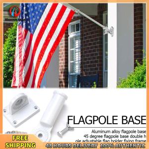 Winnereco อลูมิเนียมปรับธงผู้ถือ Wall Mount เสาธงมุม Windsock ฐาน