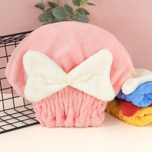 ELFtmall ผ้าเช็ดผมแห้ง สไตล์เจ้าหญิง หมวกผมแห้ง หมวกอาบน้ำในห้องน้ำ ดูดซับน้ําได้ดี หมวกคลุมผมแห้งชนิดขนนุ่ม ผ้าขนหนูไมโครไฟเบอร์