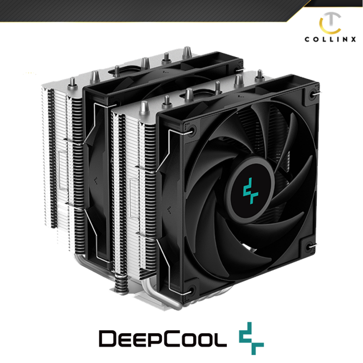 DeepCool AG620 Dual Tower CPU Cooler (Black) | Substantial Cooling ...