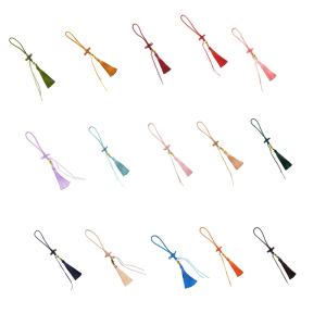 User Friendly Polyester Phone Cord Keychain Charm With Decorative Tassels Cultural Design For Students Professionals