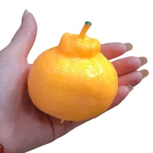 LZHDP MALL Crunchy Orange Squeeze Toy Sound Effects Moldable Crackling Orange Squishy Toy Novelty Building Blocks Realistic Fruits Pinch Office Desk Toy