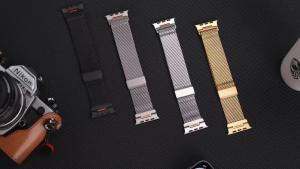 Bands Compatible with Watch Ultra 3/2/1 Band 49/46/45/44mm Milanese Loop Magnetic Stainless Steel Strap for iWatch Ultra SE 3/2/1 Series 11 10 9 8 7 6 5 4 3 2 1 Men Black
