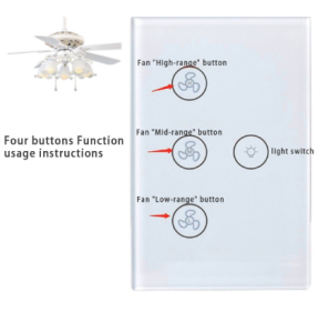 Tuya Smart WiFi Ceiling Fan Light Switch with Timer and Remote Control Function