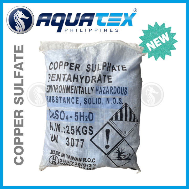 AQUATEX Copper Sulfate 25 kg Pool Algaecide Lazada PH