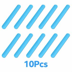 JIMEIXIAN01 10Pcs Linh hoạt Kẹp giữ cuộn giấy gói quà Tự cuộn Màu trơn Vòng tay đập Di động Silicone Vòng đeo tay mềm mại dùng để gói quà sắp xếp poster.