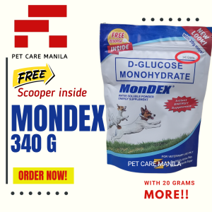 (Near-expiry Sale: Dec 2026) Mondex 360g(340+20g) Dextrose Powder for Dogs and Cats 340g