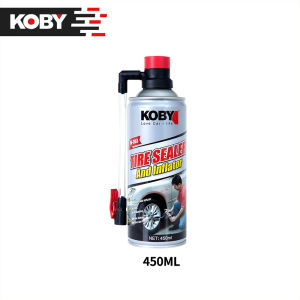 KOBY TIRE SEALER AND INFLATOR 450ML / 600ML FOR MOTORCYCLE AND CAR