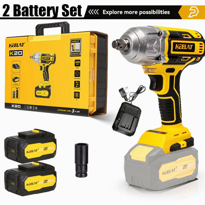 KEELAT KID006 Profession Impact Wrench 600N Cordless Heavy Duty Impact