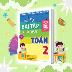 Sách Phiếu bài tập cuối tuần Toán 2 - Megabook