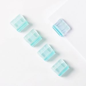 NEMOPH 20PCS Văn phòng phẩm Nhựa Kẹp giữ hồ sơ Sáng Tạo Trong suốt Đa chức năng Kẹp đẩy Kẹp Giấy chữ cái Kẹp góc Bìa hồ sơ giấy kiểm tra