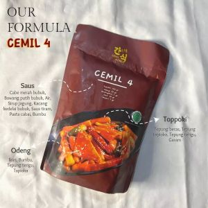 CEMIL KOREA Paket Cemil 4 Toppoki/TTeokbokki/Ricecake Odeng dan Saus