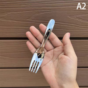 songduanshi ช้อนกลมทำจากสแตนเลสด้ามยาวสำหรับมื้อค่ำสีแดงสีทองช้อนคนทำของหวานสำหรับเครื่องครัวอุปกรณ์เสริมในครัว