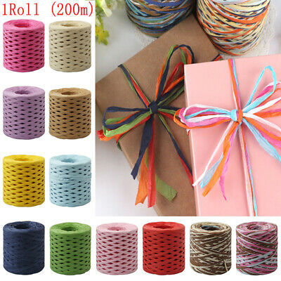 200 Metres Roll of Paper Raffia Cord Craft Twine Rope String