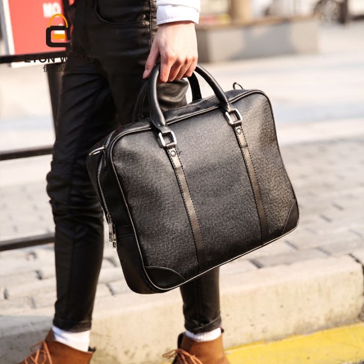 Tidog Men's bags business men's handbags cross section briefcase