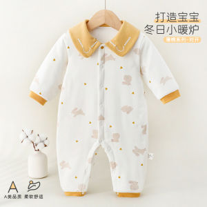 Baby quilted clothing for autumn and winter 80G Thin cotton seamless romper for baby boys and girls a Class