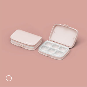 (ส่งฟรีทั้งร้าน)กล่องยา กล่องใส่ยา ตลับยา ตลับใส่ยา 6 ช่อง กล่องยาพกพา กล่องวิตามิน พลาสติก Medicine box กล่องยากันน้ำ กล่องอเนกประสงค์ กล่อง