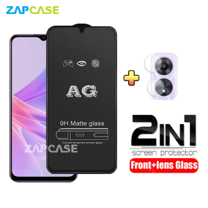 PAKET 2in1 Tempered Glass Anti Glare Oppo A78 5G Free Tempered Glass Camera Lens