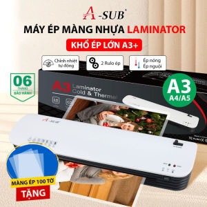 Máy Ép Màng Laminator A-SUB Khổ A3 A4 - Máy Ép Plastic Chuyên Dụng Văn Phòng Gia Đình Ép Nóng Nguội