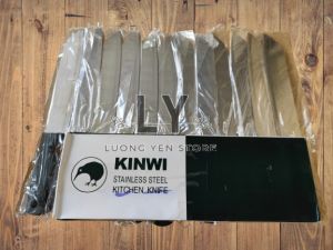 [HỘP 12 CÂY]Bộ dao bếp Kinwi Stainless Steel Kitchen Knife Cán nhựa đen Dài 22cm - No.475 chất liệu inox siêu bén