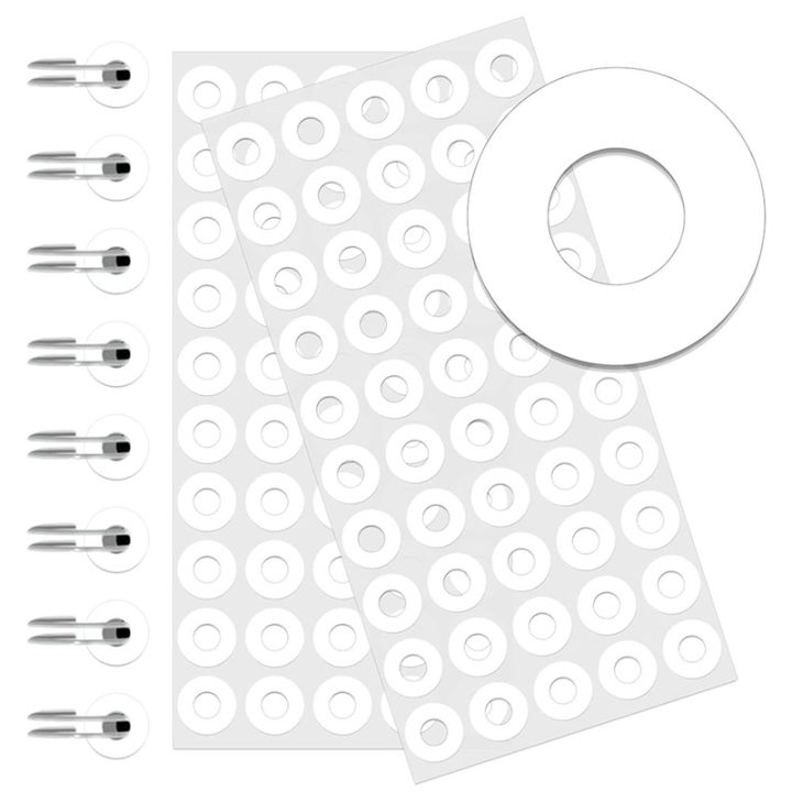 (TVDB) Self-Adhesive White Hole Reinforcement Stickers,1/4In Diameter ...