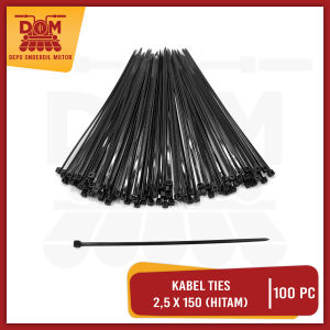 Kabel Ties 25 x 150 Hitam Cable Tie Tali Krek Kretek Tis Pengikat Kabel Harga Per Pak Isi 100