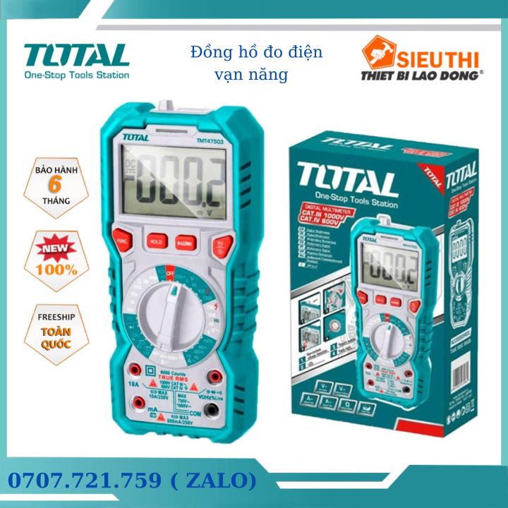 ĐỒNG HỒ ĐO ĐIỆN VẠN NĂNG TOTAL TMT47503 [CHÍNH HÃNG] ĐỒNG HỒ V.O.M ...