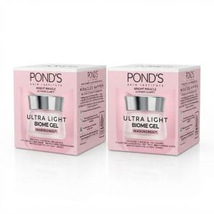PONDS Bright Miracle Ultra Light Biome Gel 50g Niasorcinol Brightening Moisturizer Prebiotics