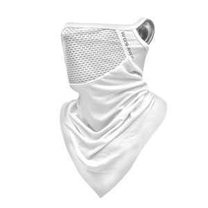 WOSAWE Đi Xe Đạp Xe Máy Khăn Ice Silk Lưới Thoáng Khí Dái Tai Nửa Mặt Che UV Bảo Vệ Bandana