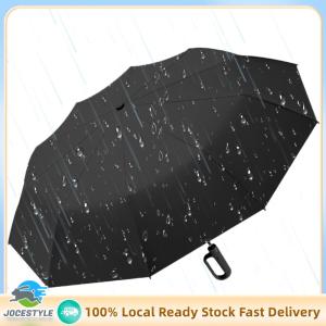 Jocestyle Fashionable Automatic Foldable Umbrella with UV Protection Windproof Durable Frame for Outdoor and Travel