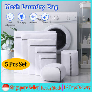 5 Pcs Set Laundry Bags Washing Machine Mesh Bag Laundry Washing Net Bag Bra Panties Lingerie Underwear Clothes Washing Bag For Travel Laundry Bag Laundry Basket CNY Gift Present