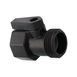 Garden single pass ABS handle ball hose connector