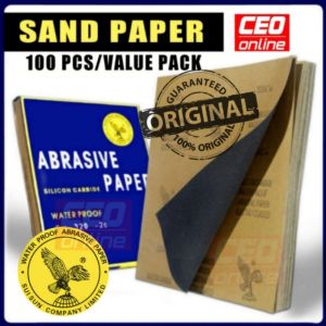 CEO 🇲🇾 100 Pcs Sand Paper VALUE PACK Sandpaper Waterproof Abrasive Paper Kertas Pasir Alat Ukiran Kayu Seni Ukir Kayu