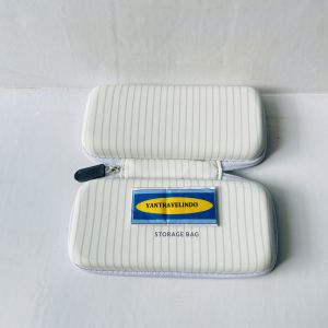 CASE PUTIH  HARDISK SSD M2 M.2  TAS PELINGDUNG RESTLETING ZIP HARDCASE SOFT 15X7X4 CM