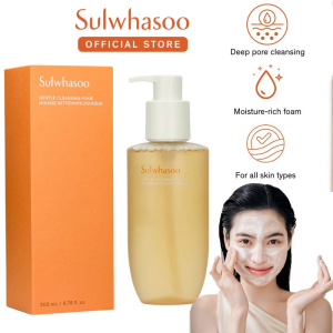 Sulwhasoo Gentle Cleansing Foam 200mL Alcohol-Free Nutrient-rich Lather for Skin Comforting Pore Cleansing Fast shipping