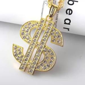 跨境70厘米金项链社会人仿真道具8mm长款圆线项链镀金双排马鞭链2025newmodel