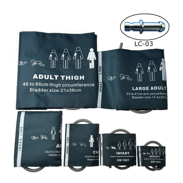 Large%20Adult%2033-47cm%20Adult%20Single%20Tube%20Blood%20Pressure%20Cuff%20Green%20Nylon%20Nibp%20Cuffs%20for%20Ge%20Dash2000%20Dash%203000%20Patient%20Monitor%20-%20Image%207