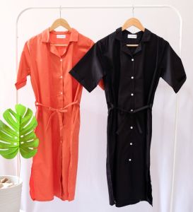 DRESS BUSUI BUMIL FRIENDLY CASUAL PREMIUM DRESS POLOS MIDI DRESS WANITA