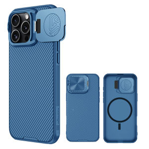 Nillkin MagSafe Luxury Camera Protection Stand Case for Apple iPhone 16 Pro Max 16 Pro Flip-Style Lens Cover Camshield ProP Case