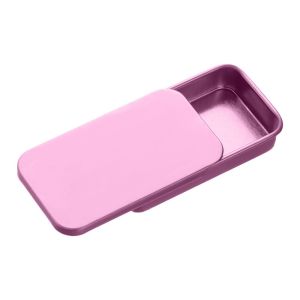FANME Push Organizer Metal Empty Tins Storage Box Solid Perfume Jewelry Mini Iron Box Home Organizer Mini Eyebrow Soap Box Tinplate Push Case