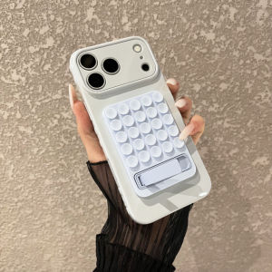 Cute Macaron TPU Phone Case for iPhone 17 16 15 14 13 12 11 Pro Max Plus Air Built-in Suction Cup Foldable Kickstand Glossy Anti-Drop Phone Cover