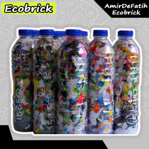 Ecobrick Ekobrik Ecobrik Ekobrick 600 ml 200 gram Full Kerajinan Plastik Daur Ulang Ramah Lingkurang