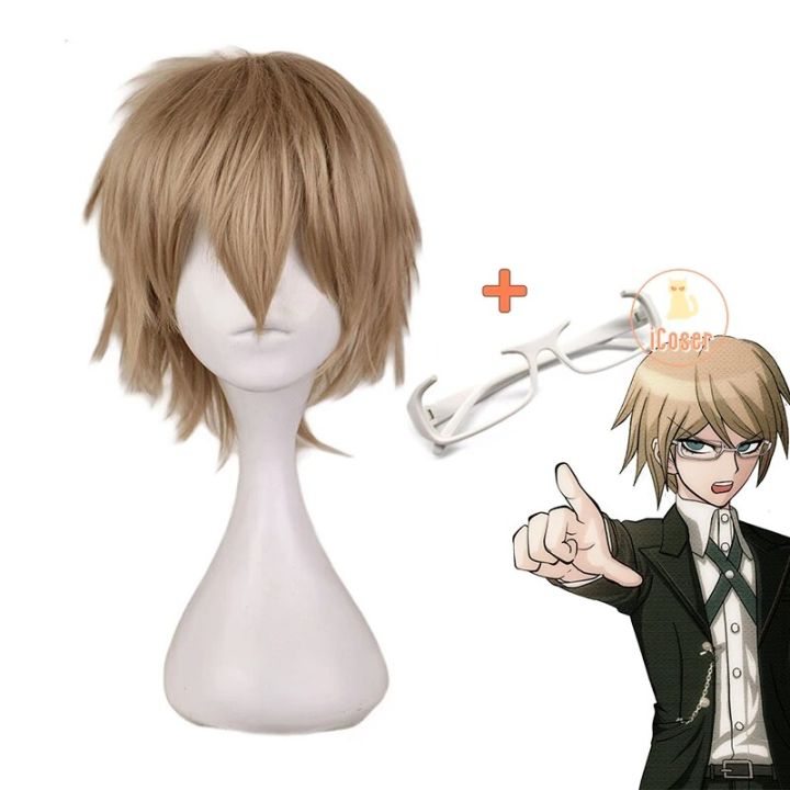 Wireless Byakuya Togami Cosplay Dark Blonde Wig Danganronpa Brown wireless-byakuya-togami-cosplay-dark-blonde-wig-danganronpa-brown