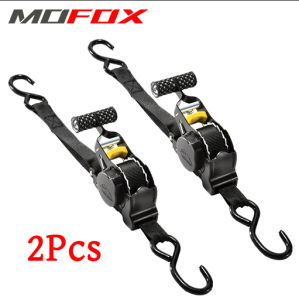 MOFOX Auto Ratchet Strap Tie Down Straps Automatic Retractable Tensioner Luggage Rope Motorcycle Self-driving Travel Luggage Fixing Straps Heavy Duty Tie Down Wheel Cargo Truck