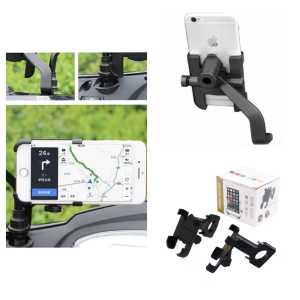 Stand Holder HP Spion Motor Bahan Besi Dan Kokoh Holder Motor Besi Dudukan HP Spion Motor Universal