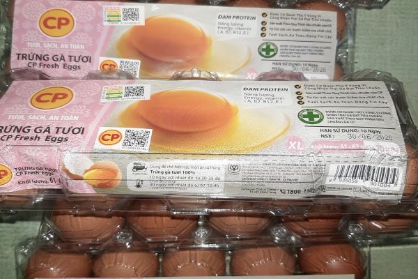 HCM - Trứng gà CP số 2 khay 10