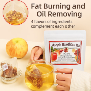 Apple Hawthorn Slimming Tea Bags Detox Reduce Belly Fat 100% Natural Fruit Herbal Tea for Women Fast Shipping