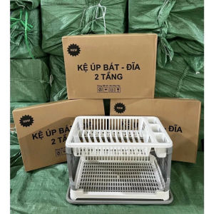 Kệ Úp Chén 2 Tầng Nhựa Cao Cấp – Gọn Gàng Tránh Ẩm Mốc Bảo Vệ Sức Khỏe Gia Đình Việt