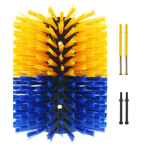 แปรงด้ามจับสั้นสำหรับปศุสัตว์แปรงขูดดูแลวัวและแกะง่ายอุปกรณ์แปรงแต่งหน้า Comfort