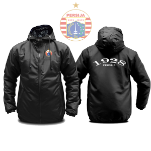Jaket Olahraga Bola Persija Jaket Pria Wanita Parasut Premium Tebal Tahan Air Gratis Tambah Nama  Bebas Custom