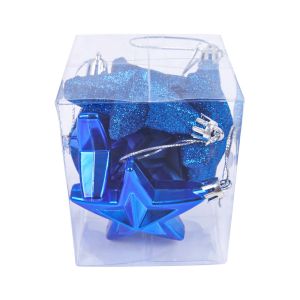 6 Pcs Christmas Ornaments Star Set Shatterproof Ornaments for Christmas Trees Holiday Wedding Party Decoration Hanging Star